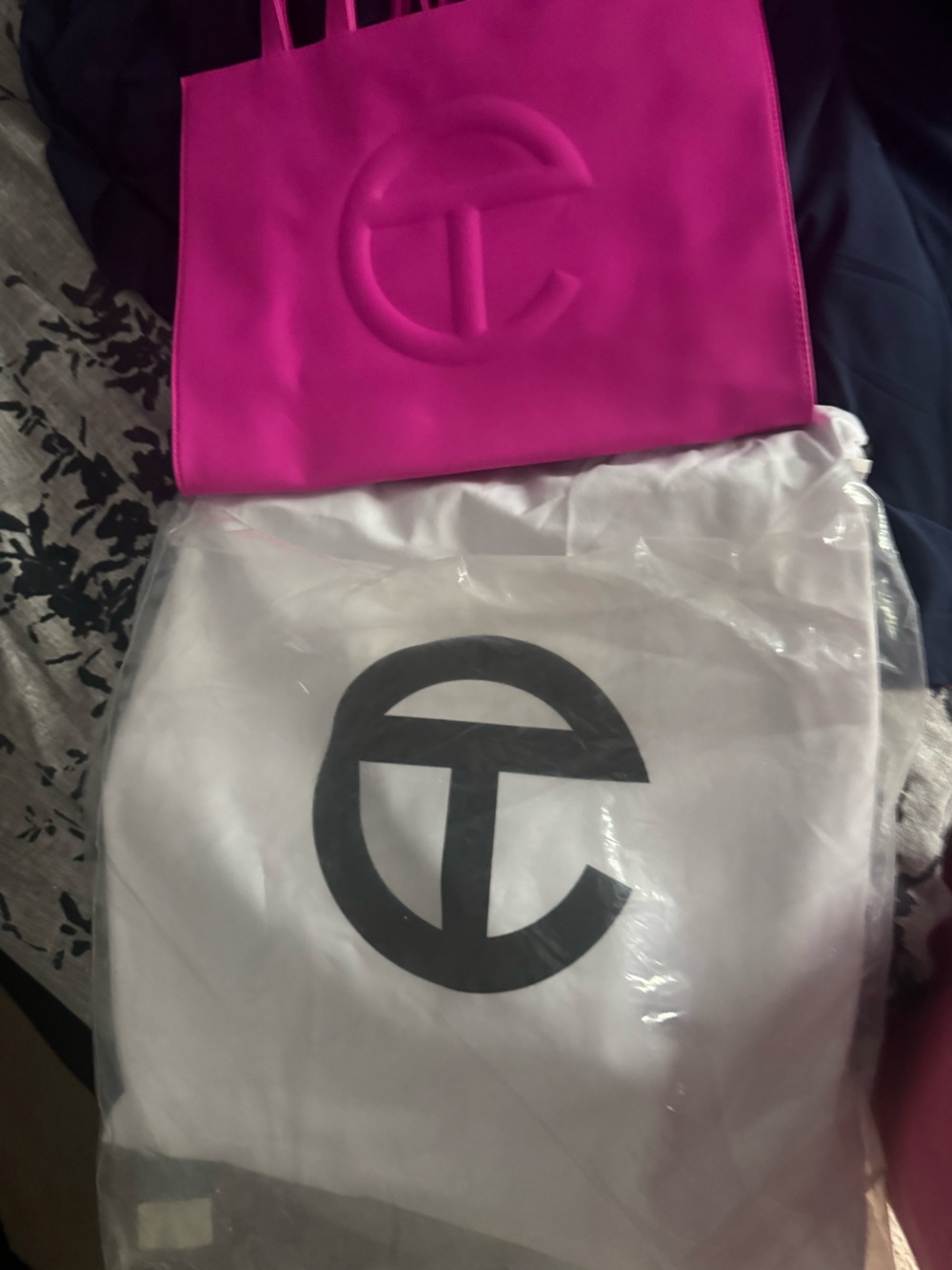 Telfar medium Pink Shopping Tote